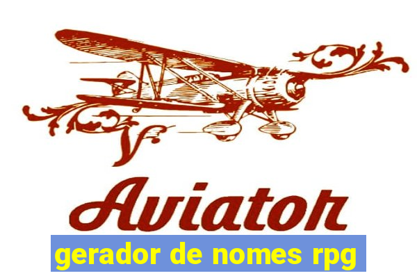 gerador de nomes rpg
